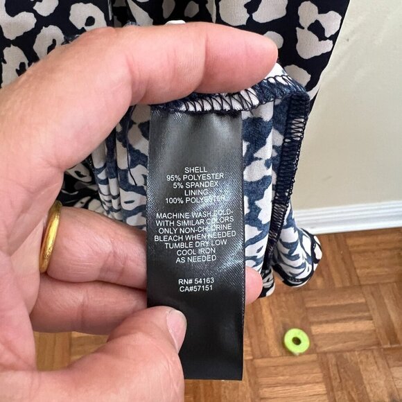 Jessica Howard Women's Ruched Midi Jersey Dress 10P Leopard Print - Picture 10 of 13